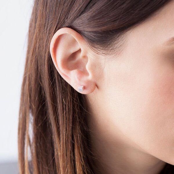 Jonathan Radetz Jewellery Stecker / Ohrringe CUBE, Silber 925, Sterlingsilber