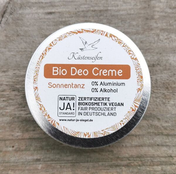 Küstenseifen Manufaktur Bio Deocreme "Sonnentanz" - Zertifizierte Biokosmetik, vegan