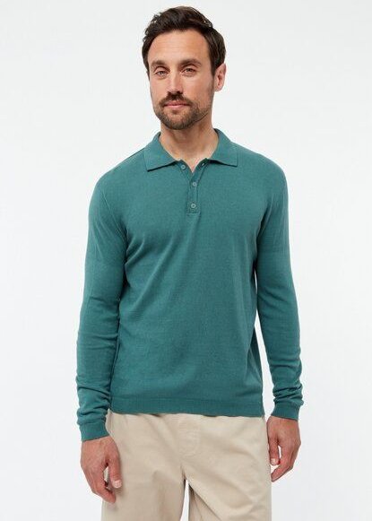Givn Berlin Polo-Strickpullover GBLINO aus Bio-Baumwolle
