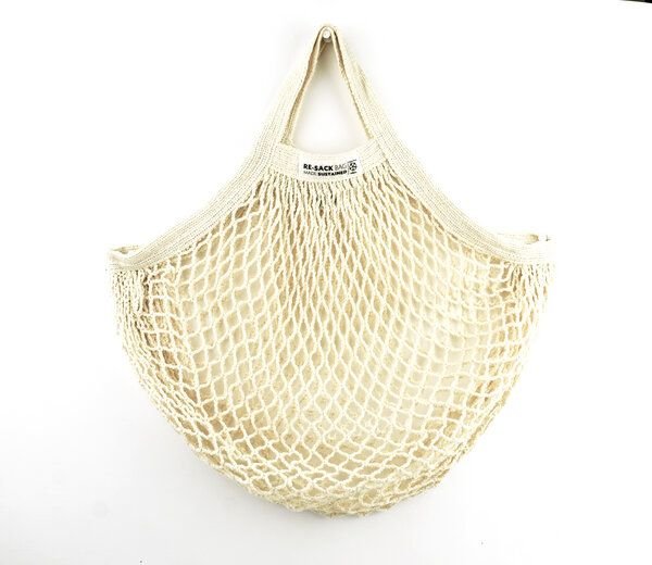 Re-Sack Einkaufsbeutel aus Bio-Baumwolle mit kurzem Griff