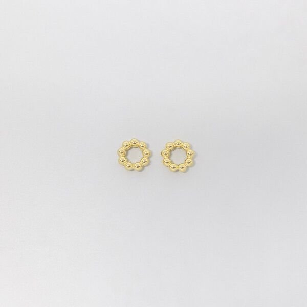 fejn jewelry Ohrstecker 'ball circle' im Kugelkreis Design