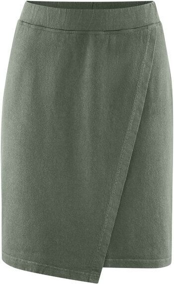 HempAge Asymmetrischer Rock in Wickel Optik Hanf/Biobaumwolle