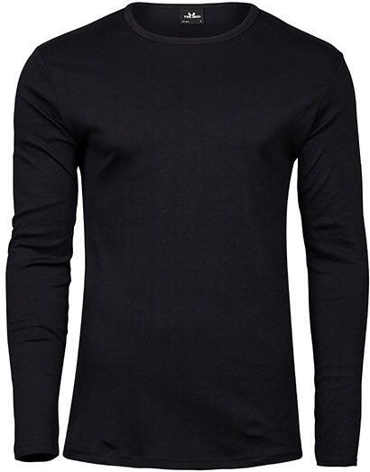 TeeJays Herren Langarm Shirt Taillierter Schnitt geschnitten Rundhals Bio - Baumwolle bis 3XL