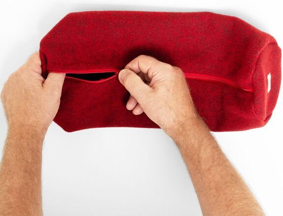 nahtur-design Kissenbezug für Nackenrollen | 100% Flauschloden