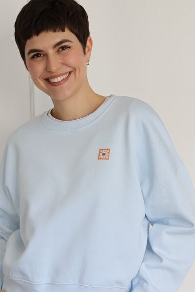 Kultgut Artdesign - Goodness Pulloversweater im Boxistyle / Little Flower