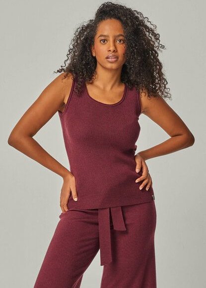 YOU LOOK PERFECT 100% Merino Rippen-Stricktop "Blossom"