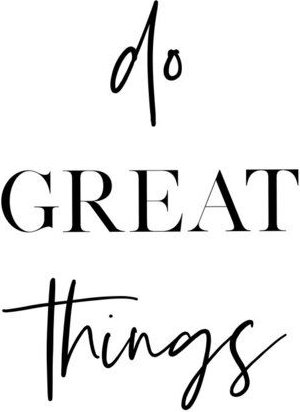 Photocircle Poster / Leinwandbild - Do Great Things