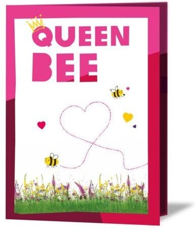 OxfamUnverpackt Spenden-Geschenk "Honigbienen" (Muttertagskarte mit Magnet)