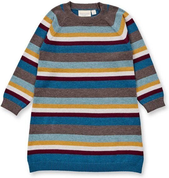 sense-organics Sense Organics Kinder Strickkleid multicolor Ringel Bio Baumwolle