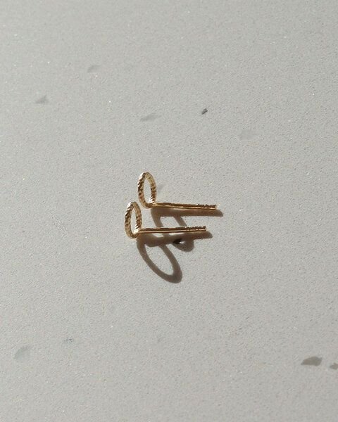 pikfine mini Kreis Ohrstecker "Julie" / silber oder vergoldet