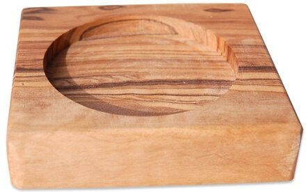 Olivenholz erleben Olivenholz-Untersetzer für z.B. einzelne Ankerkraut-Gewürze