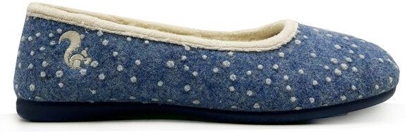 Veganer Hausschuh "thies ® Eco Snow Ballerina" aus weichem Wollfilz, zert. Bio-Baumwolle