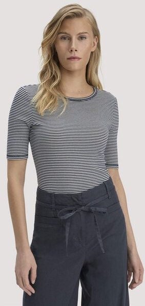 hessnatur Softrib Streifen T-Shirt Fitted aus Bio-Baumwolle und TENCEL Modal