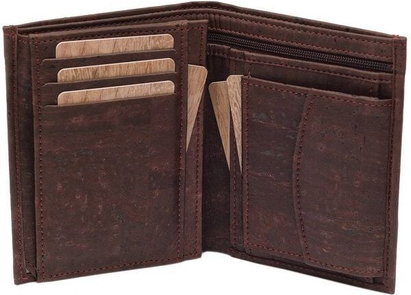 Simaru Veganes Portemonnaie mit RFID-Schutz,Geldbörse aus Kork