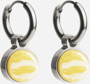 ALEXASCHA Silber Creolen mit Anhänger | Mix & Match