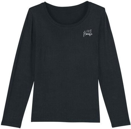 Human Family Bio Damen Longsleeve Shirt - Joker "100% Human" in 3 Farben