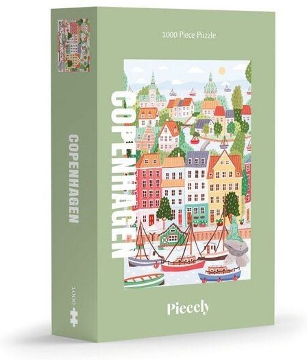 Piecely Copenhagen Dänemark Puzzle, 1000 Teile