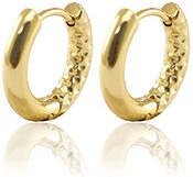 Creolen mit Struktur von Elektropulli in verschiedenen Größen