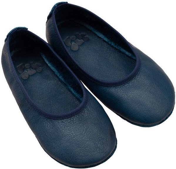 Pololo Barfuß-Ballerina aus pflanzlich gegerbtem Leder mit Gummisohle, Größen 20-34