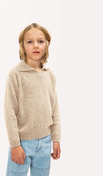 Matona Kuschliger Pullover aus recycelter wollmischung für Kinder / Collared Jumper