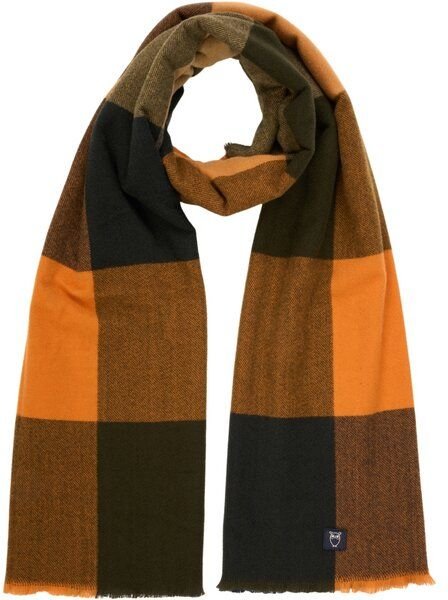 KnowledgeCotton Apparel Schal kariert aus recyceltem Material
