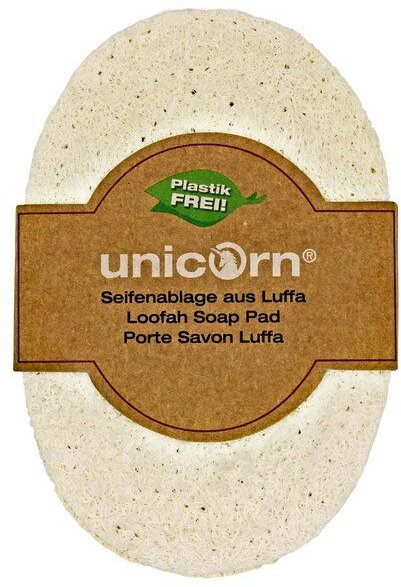 unicorn Seifenablage aus Luffa