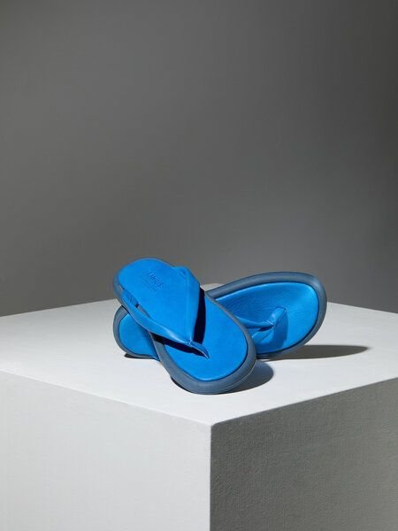 LANIUS Zehen Pantolette aus vegetabil gegerbtem Leder