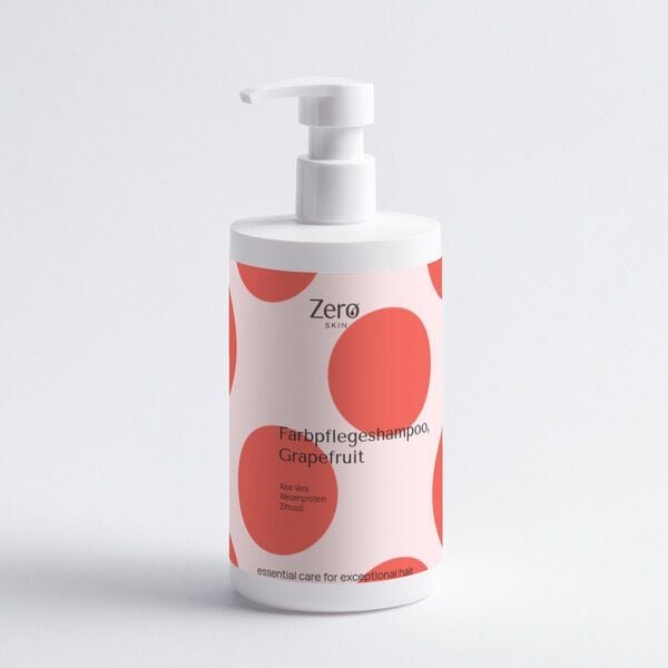 Zero Skin Farbpflegeshampoo, Grapefruit - sanfte Reinigung für coloriertes Haar - 400 ml