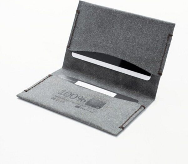 Lakange Kartenhalter aus recyceltem Leder