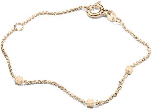 Jonathan Radetz Jewellery Armband fineCUBE, Gold 585, 14 Karat, Länge 16 - 18 cm, Handmade in Germany