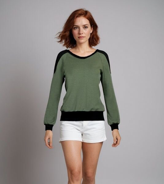 LASALINA Pullover aus Kapok & Tencel & Bio Baumwolle