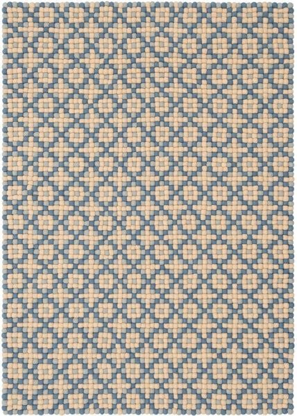 myfelt Filzkugelteppich Porto rechteckig, 100% Schurwolle