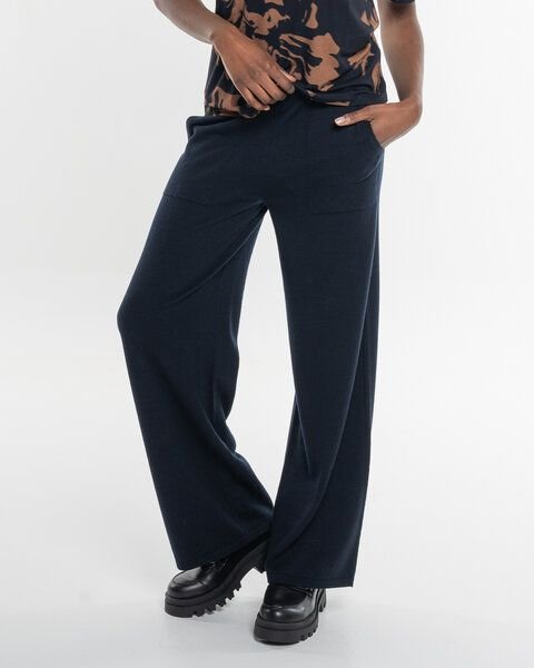 Alma & Lovis Legere Strickmarlene aus softem Bio-Baumwoll-/Woll-Mix | Cot-Wool Strickhose