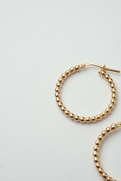 Ohrringe Gold Vermeil Kiwistories, nickelfrei Apricotaa