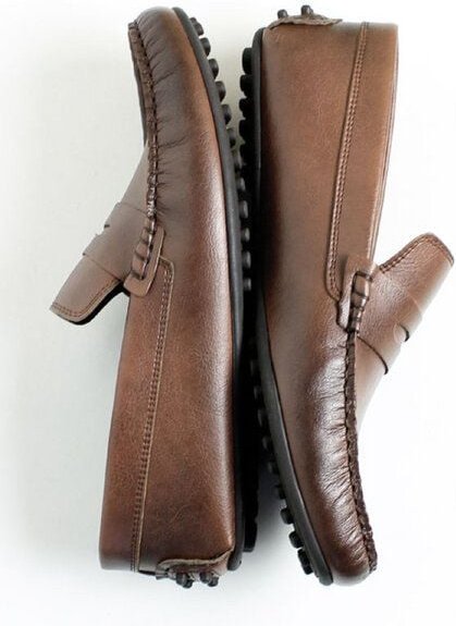 Will's Vegan Shop Penny Driving Loafers Kastanie Herren