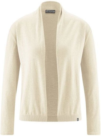 HempAge Damen-Cardigan mit Schalkragen Hanf/Biobaumwolle