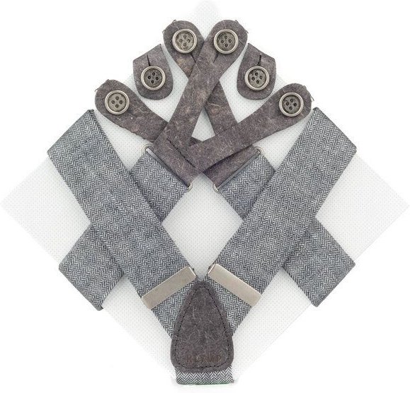 klYmp Hosenträger "natural" Leinen Vegan