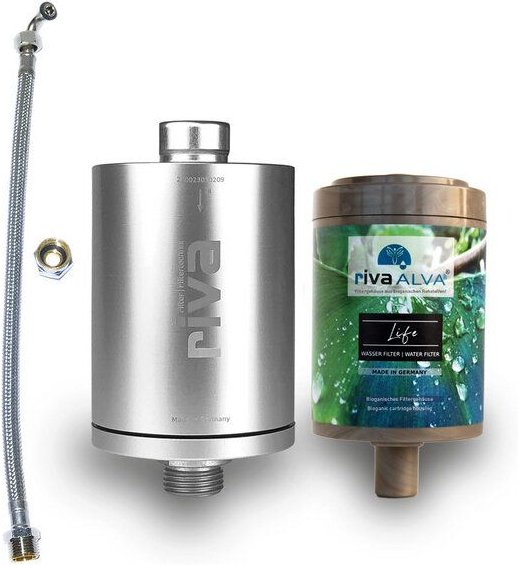 rivaALVA Life Trinkwasserfilter Set | Blockaktivkohle | biol. abbaubares Kartuschengehäuse