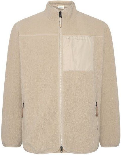 KnowledgeCotton Apparel Lockere Fleecejacke mit Reißverschluss - receycelt - GRS/Vegan