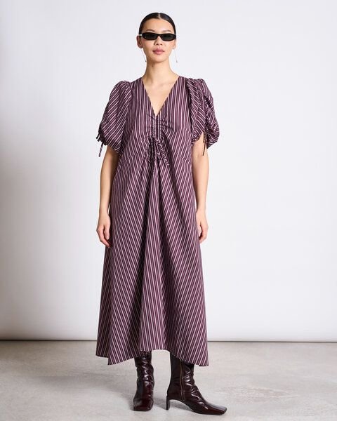 JAN N JUNE MAXI BAUMWOLL KLEID DANS