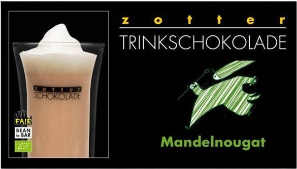Zotter Trinkschokolade Mandelnougat, 110 g