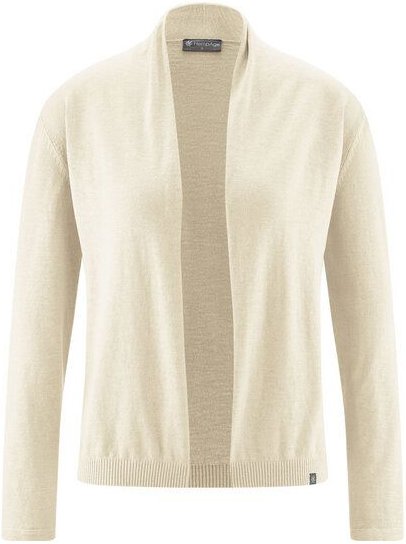 Thumbnail - HempAge Damen-Cardigan mit Schalkragen Hanf/Biobaumwolle