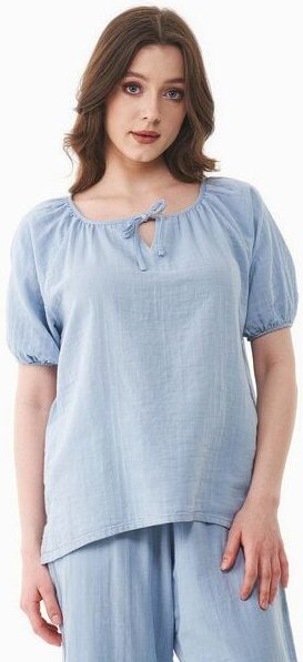 ORGANICATION Musselin Bluse aus Bio-Baumwolle