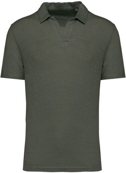 Greenspired Herren Polohemd aus reinem Leinen S-3XL
