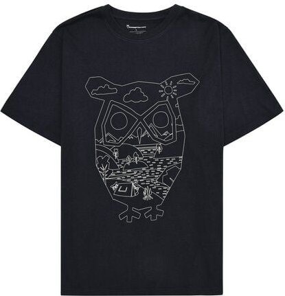 KnowledgeCotton Apparel T-Shirt mit Front-Print aus Bio-Baumwolle