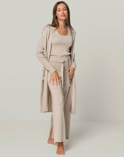 YOU LOOK PERFECT Merino Loungewear Set "Cardigan Blossom & Top Blossom & Hose Bailey"