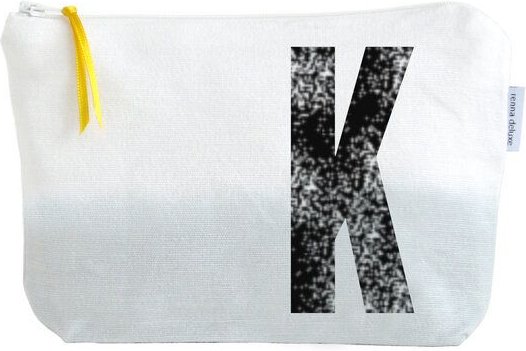 renna deluxe Kulturtasche und Kosmetiktäschchen mit Monogramm GRAU