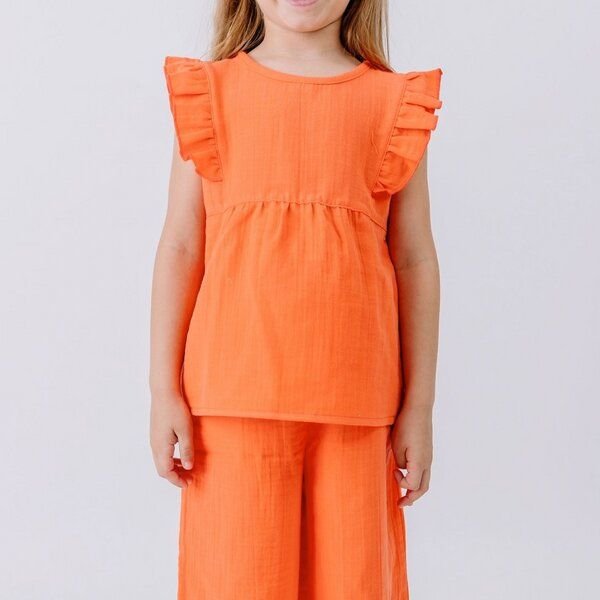 Walkiddy Coral Bloom-Blouse Top