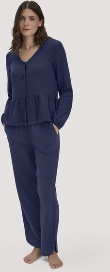 hessnatur Musselin Schlafhose Regular PURE SENSE aus reiner Bio-Baumwolle