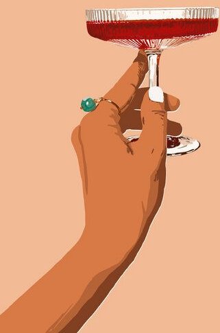 Photocircle Poster / Leinwandbild - Cheers to Love, Laughter & Happily Ever After